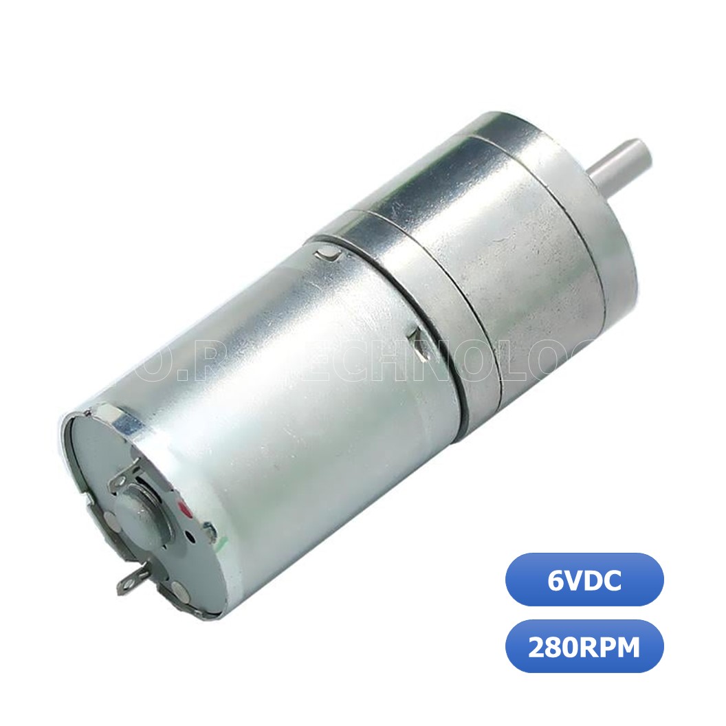 (1ชิ้น) ND019 มอเตอร์เกียร์ 25GA-370 6V DC Gear Motor 280rpm/min