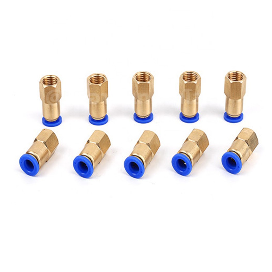PCF ข้อต่อลมทองเหลือง ข้อต่อตรง เกลียวใน Quick Joint Connector Straight Female Thread ข้อต่อลมเกลียวใน ข้อต่อลม ข้อต่อทองเหลือง Air connector fitting เกลียวตัวเมีย
