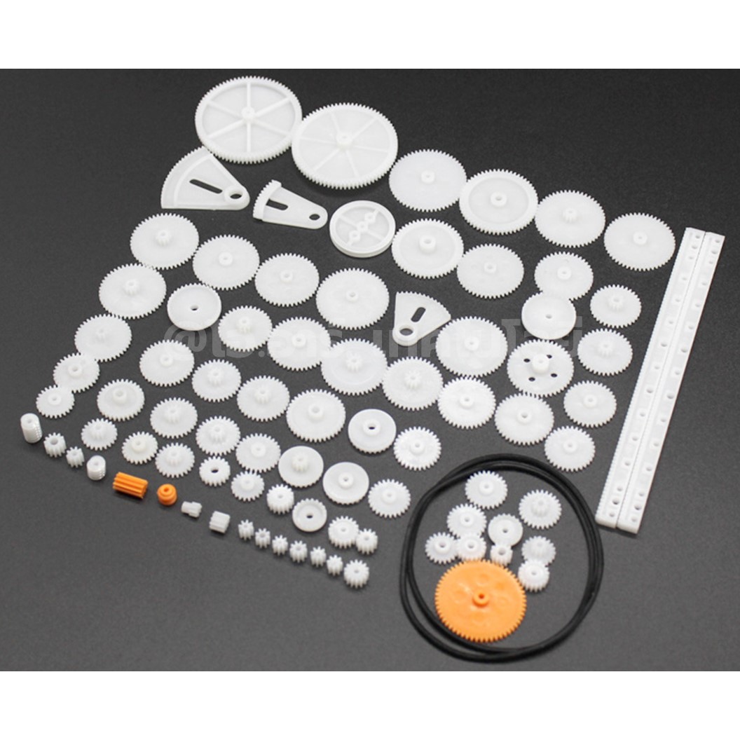 GG-079 ชุดเฟือง เฟืองพลาสติก เฟืองมอเตอร์ 79ชิ้น 79 Kinds of Plastic Gears pack motor DIY Robot accessories