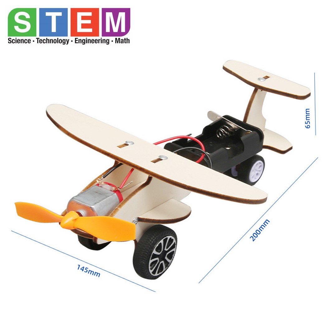 T-M222 ชุดประกอบไม้ เครื่องบินไฟฟ้า Electric Air Plane Gilder Wooden Kit STEM Education ของเล่นเสริมทักษะ เสริมพัฒนาการ ชุดเรียนรู้ ชุดทดลอง เครื่องบินไม้