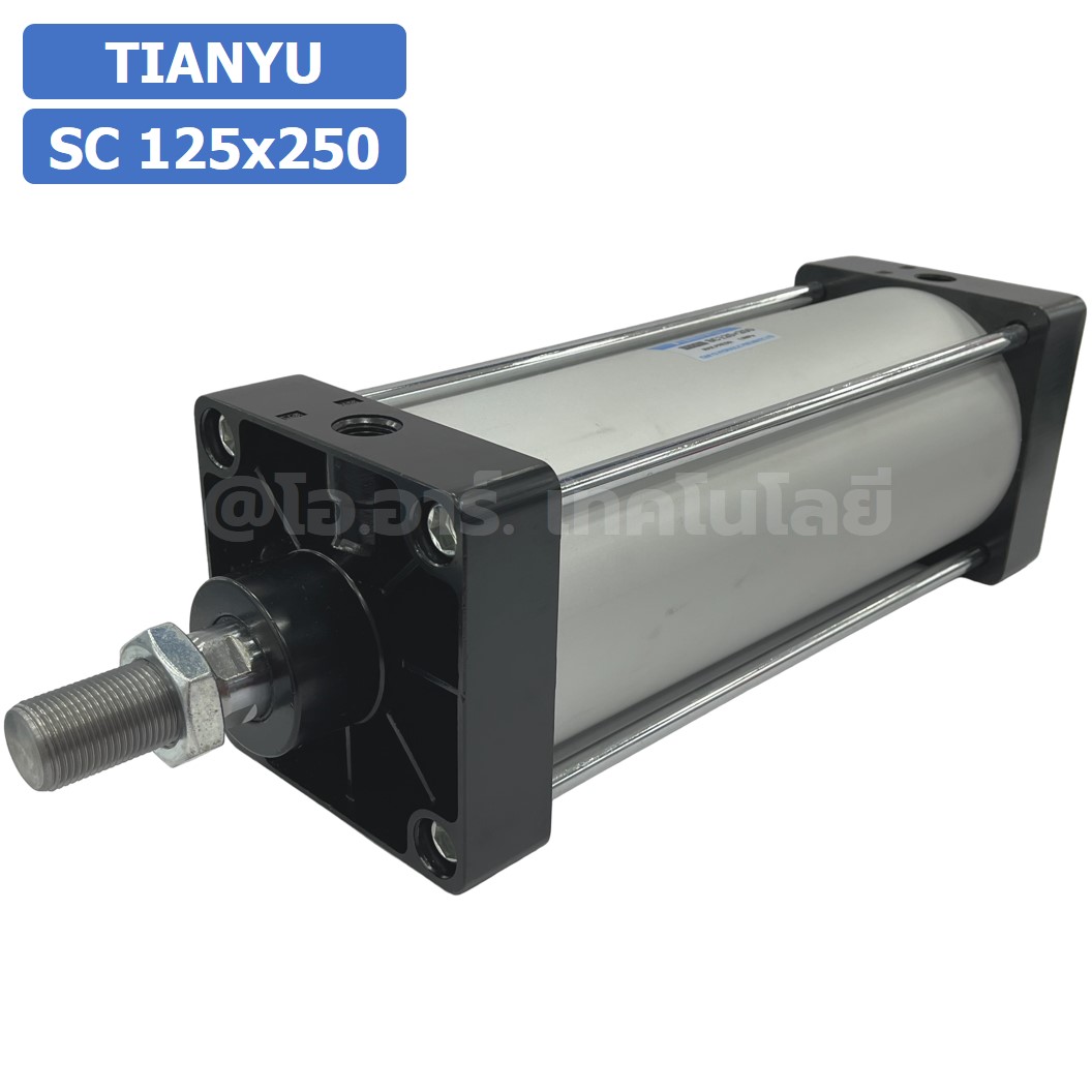 SC 125x250 กระบอกลม รุ่นมาตรฐาน กระบอกลม 4 เสา Standard Cylinder Air Pneumatic แบบสี่เสา SC125x250