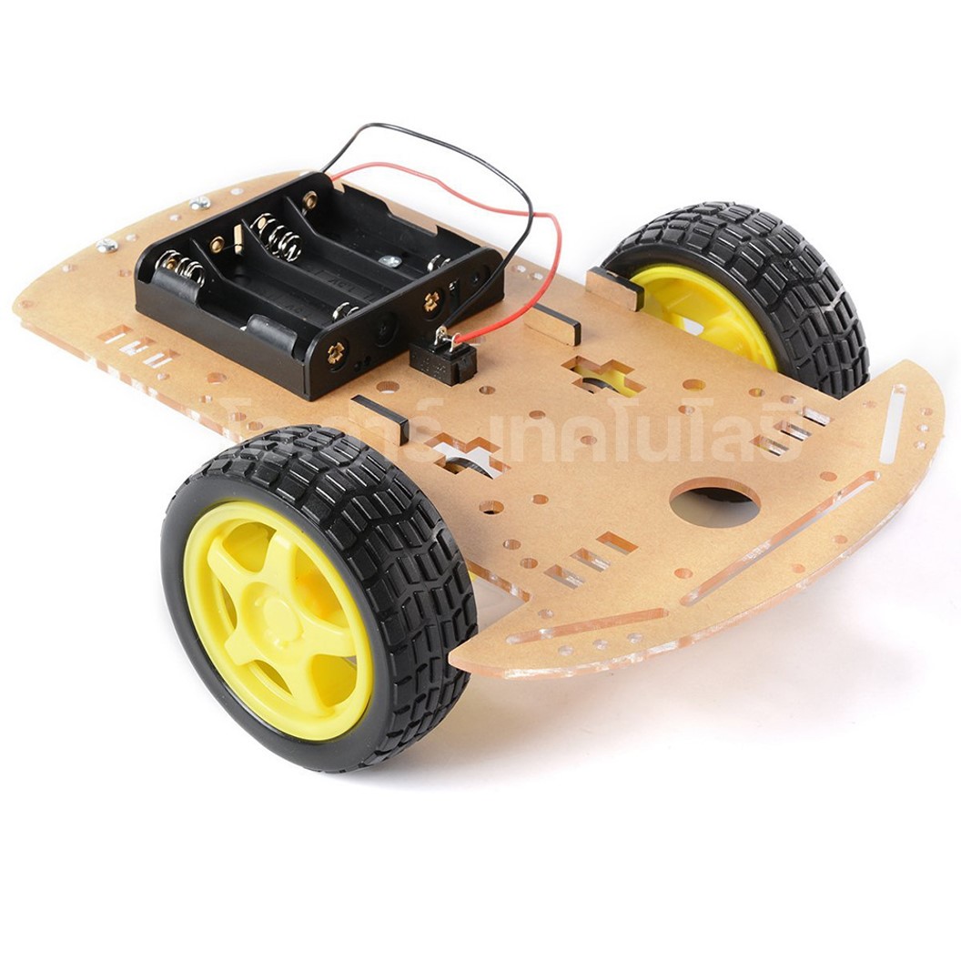 AD006 ชุดโครงรถ 3 ล้อ Grade A Transparent Robot Smart Car Chassis โครงรถ Arduino