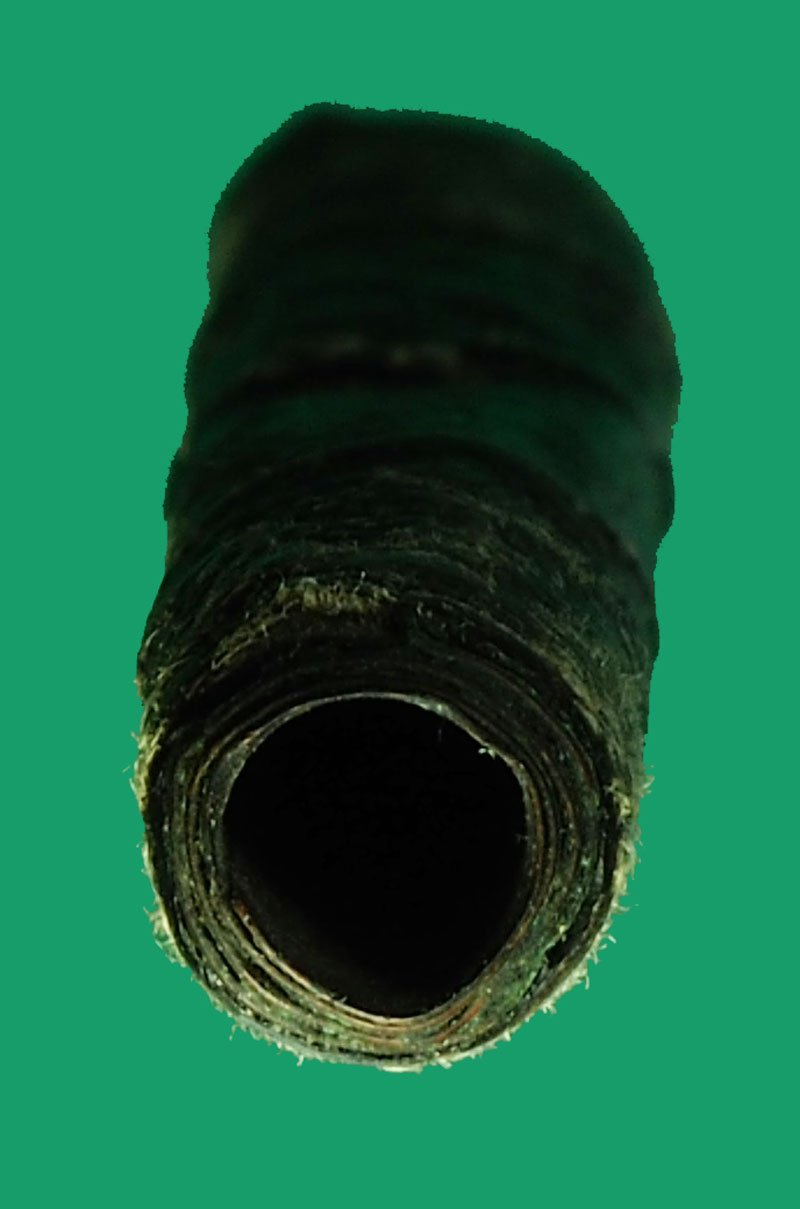 *35037 ตะกรุดสาริกา ลงรักถักเชือก หลวงพ่อทบ วัดชนแดน เพชรบูรณ์ ขนาด ความยาว 2.5 นิ้ว 12