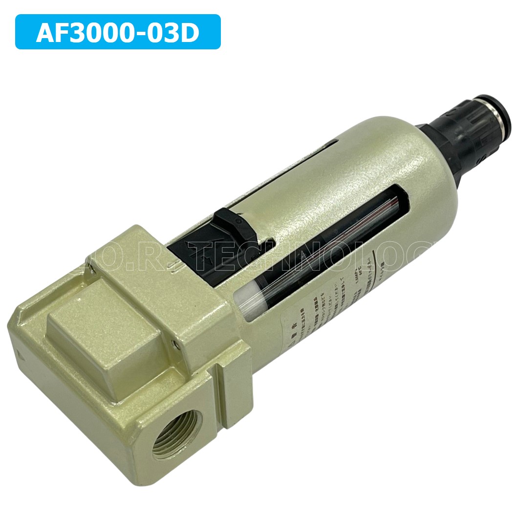 (1ชิ้น) AF3000-03D ชุดกรองลม Auto Drain แบบอัตโนมัติ Air Filter AF Pneumatic TIANYU ตัวกรองลม ชุดกรองลมดักน้ำ