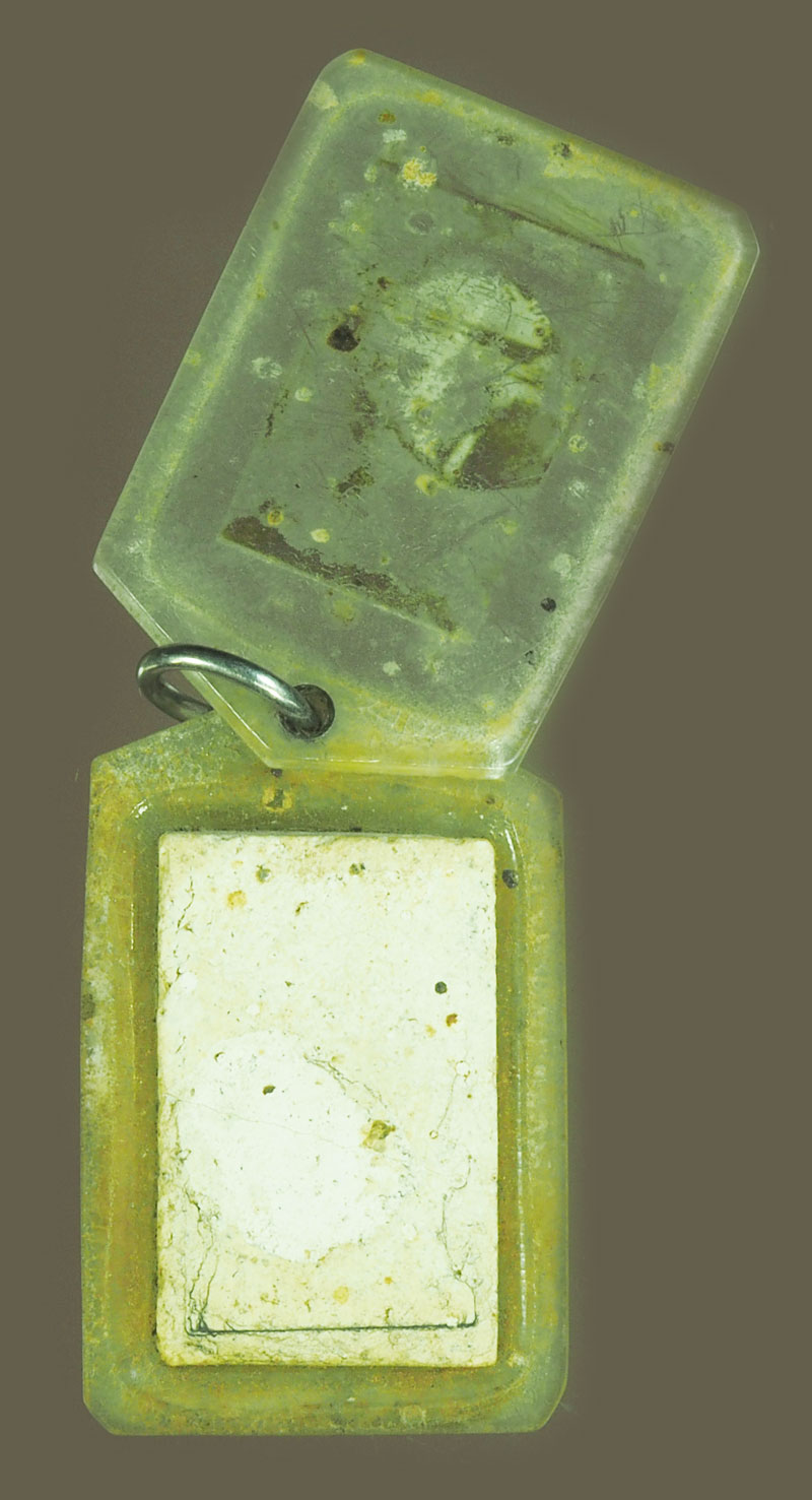 *38689 พระสมเด็จคะแนน เลี่ยมพลาสติกเก่า หลายสิบปี ไม่ทราบที่ 3