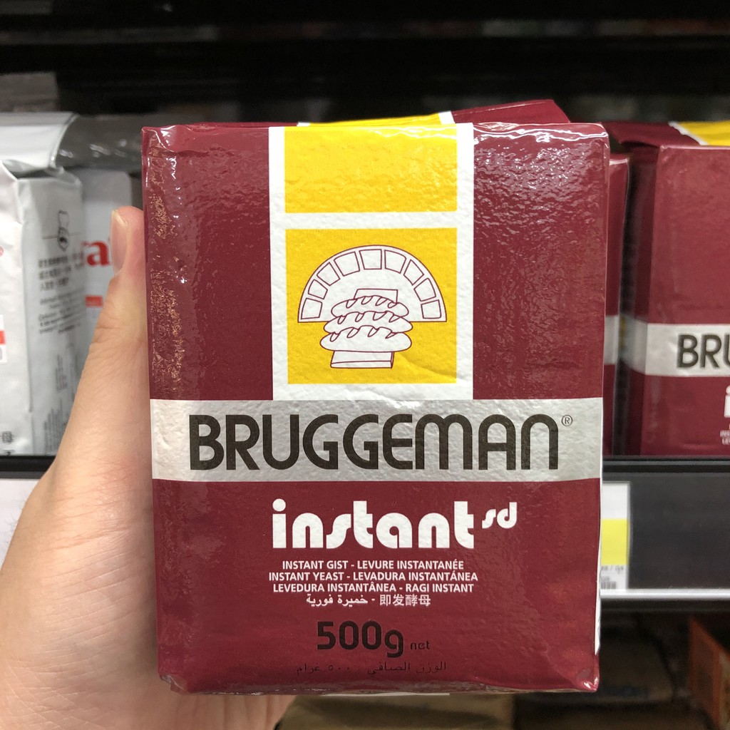 บรักกีมาน ยีสต์ผงสำเร็จรูปสำหรับโดที่มีน้ำตาลสูง ก. Bruggeman Instant Yeast For High Sugar Doughs 500 g.