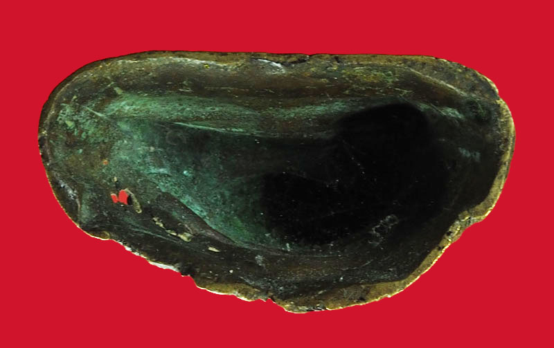 *28131 พระรัตนะ ไม่มีรักทอง ขนาดหน้าตัก 1.2 นิ้ว สูง 2.5 นิ้ว เนื้อทองเหลืองเก่า 2