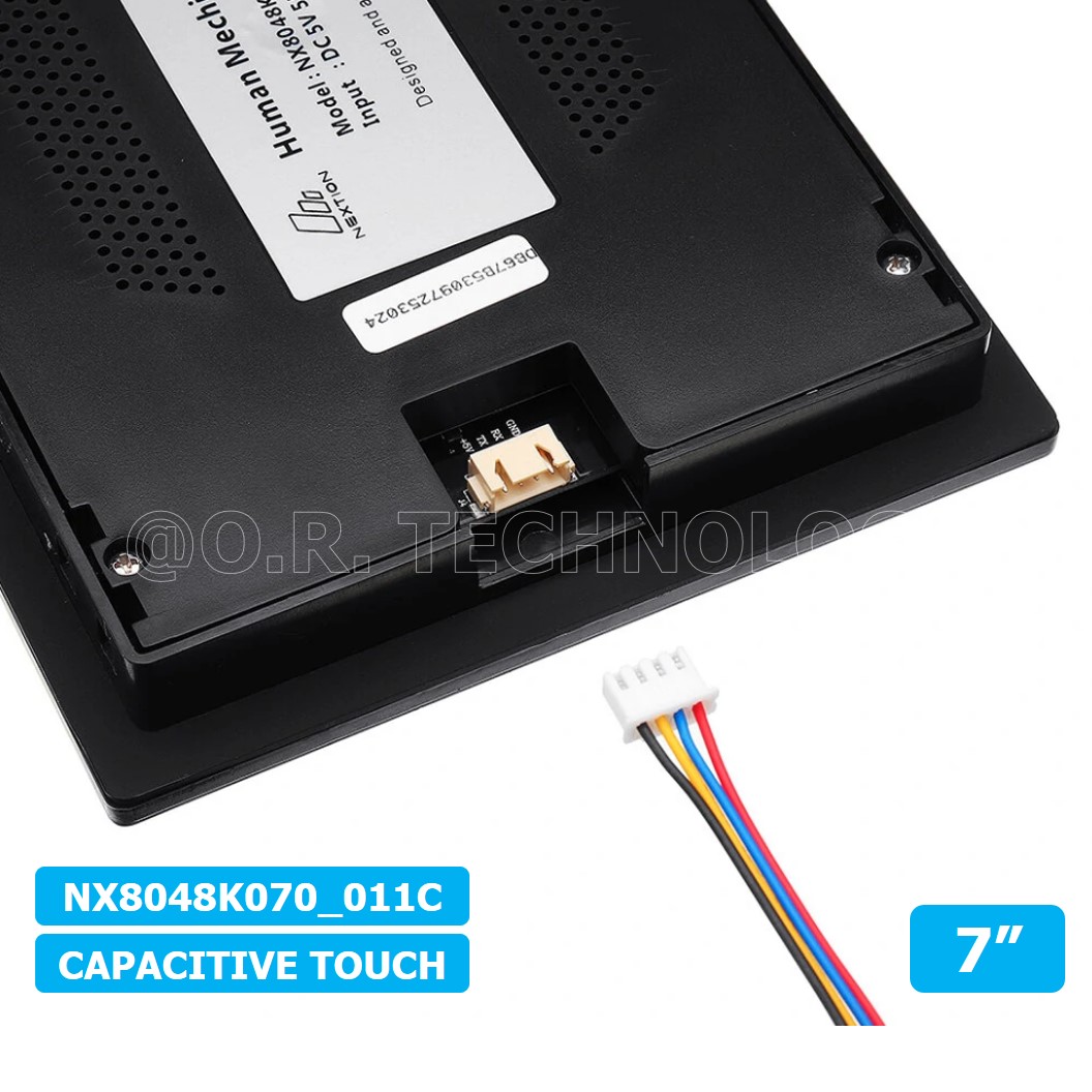 (1ชิ้น) AA380 หน้าจอ Nextion NX8048K070_011C 7 Inch Capacitive Touch Screen Man-machine Interface HMI Kernel Enhanced Version with Protective Shell หน้าจอสัมผัส