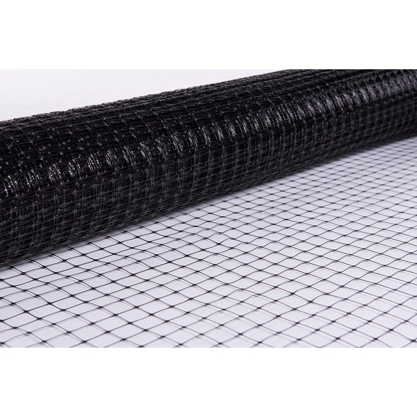 ตาข่ายเอ็นไก่ สี่เหลี่ยม ตา 3/4"x3/4" สีดำ (ราคารวมแวท) ตาข่ายล้อมไก่ ตาข่ายพลาสติก ไล่นกพิราบ ป้องกันนกพิราบ เอ็นล้อมกรงไก่