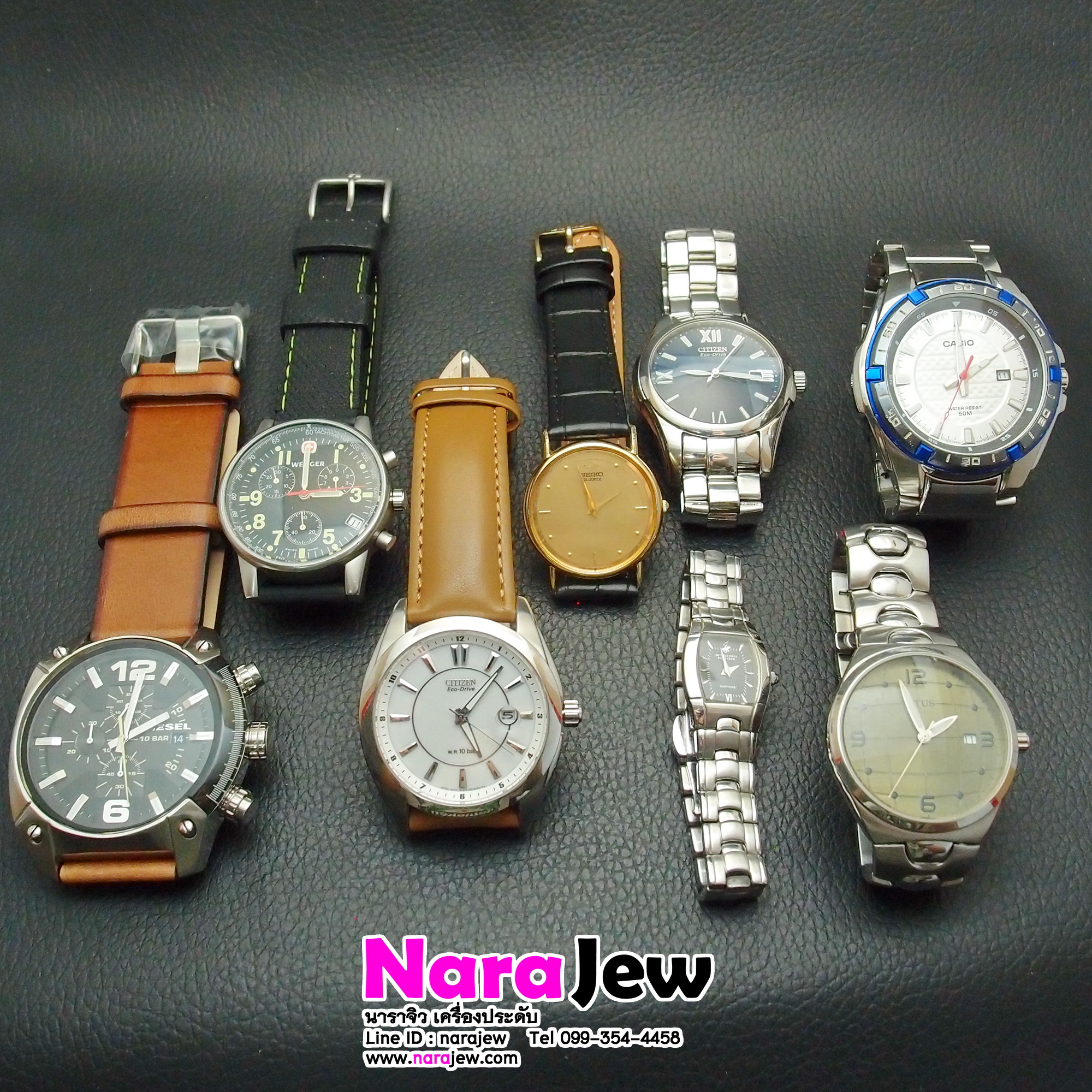 นาฬิกา Wenger รุ่น 7072X มีพรายน้ำ Swiss Made หลุดจำนำ **เรือนนี้ข้อมือ 14~20 ซม **