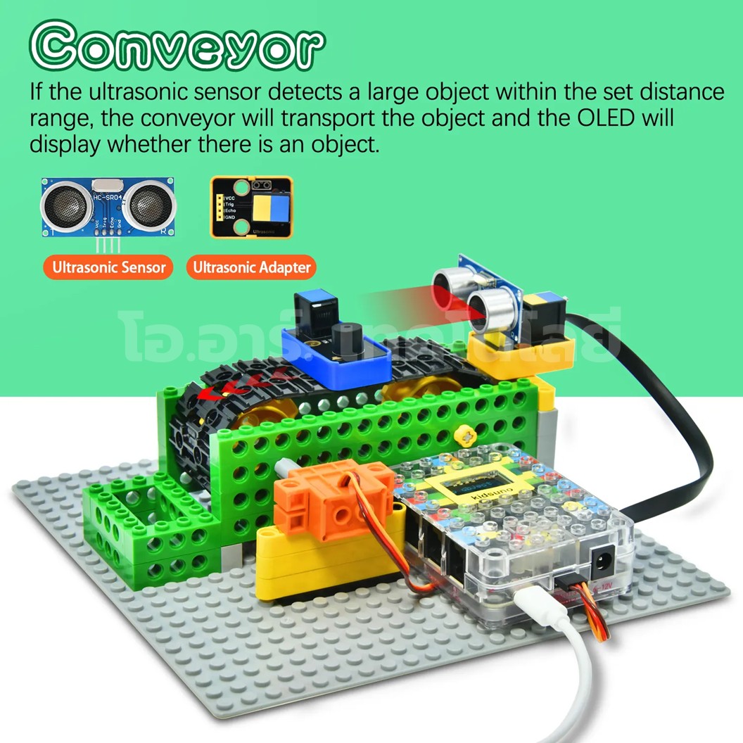KEYESTUDIO KD3020 ชุดตัวต่อ Kidsbits Smart Engineering Kit with Lego for Arduino STEM Education DIY Kit ชุดวิศวกรรมอัจฉริยะ Kidsuno