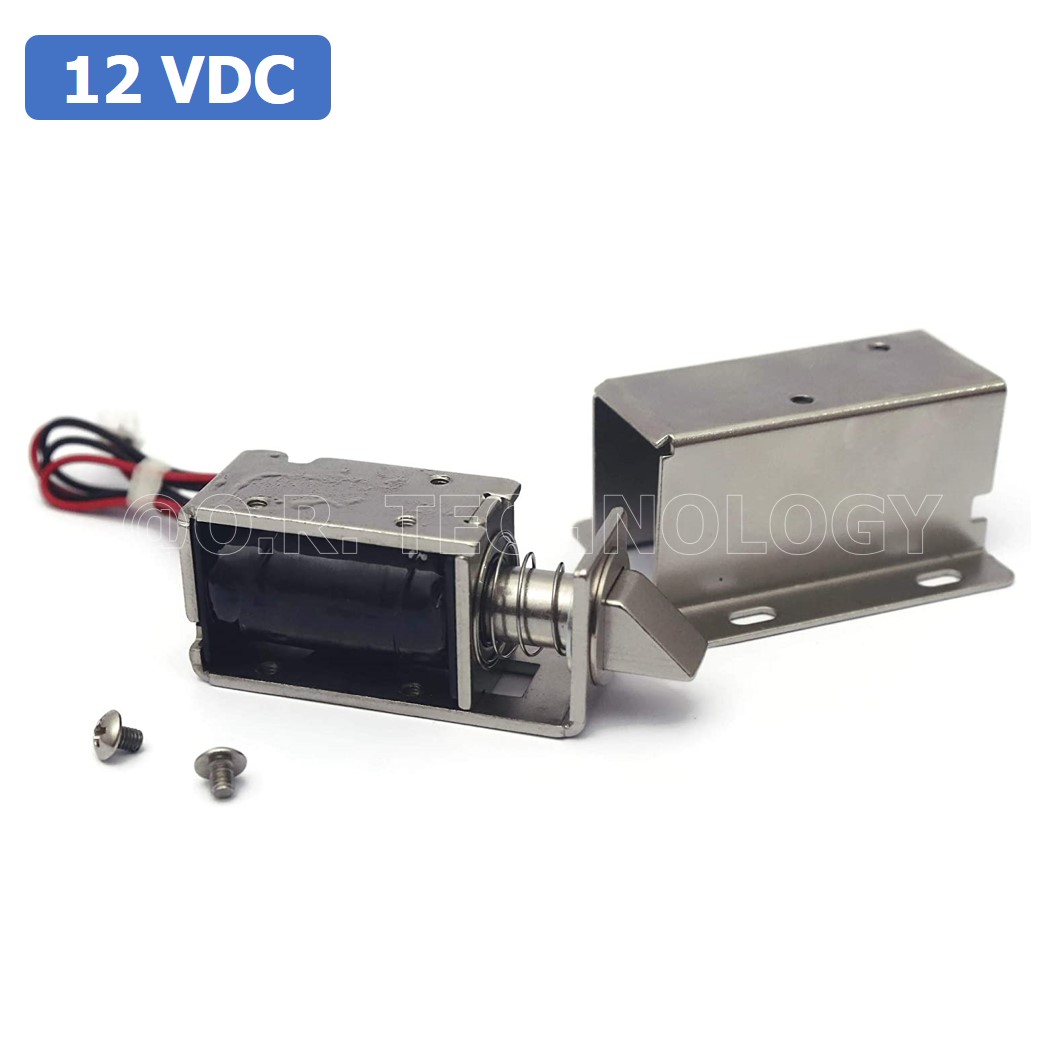 GD004 กลอนไฟฟ้า กลอนแม่เหล็กไฟฟ้า กลอนประตูไฟฟ้า LY-03 DC12V 0.3A 3.6W Electromagnetic Lock โซลินอยด์ล็อค Solenoid lock