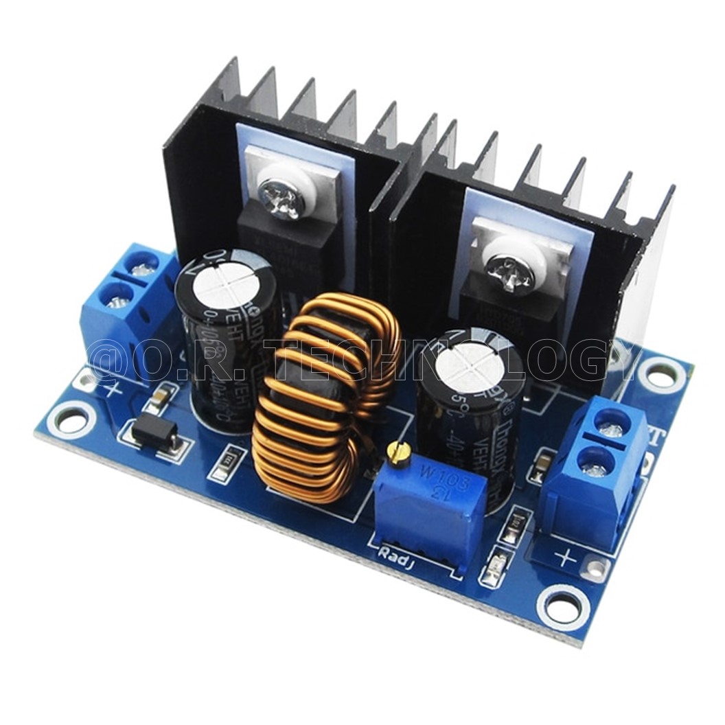 (1ชิ้น) AA515 โมดูลลดแรงดันไฟ โมดูลแปลงไฟ 4-40VDC to 1.25-36VDC กระแสสูงสุด 8A 200W XL4016E1 Step Down Power Supply Module DC4-40v to DC1.25-36V 8A 200W