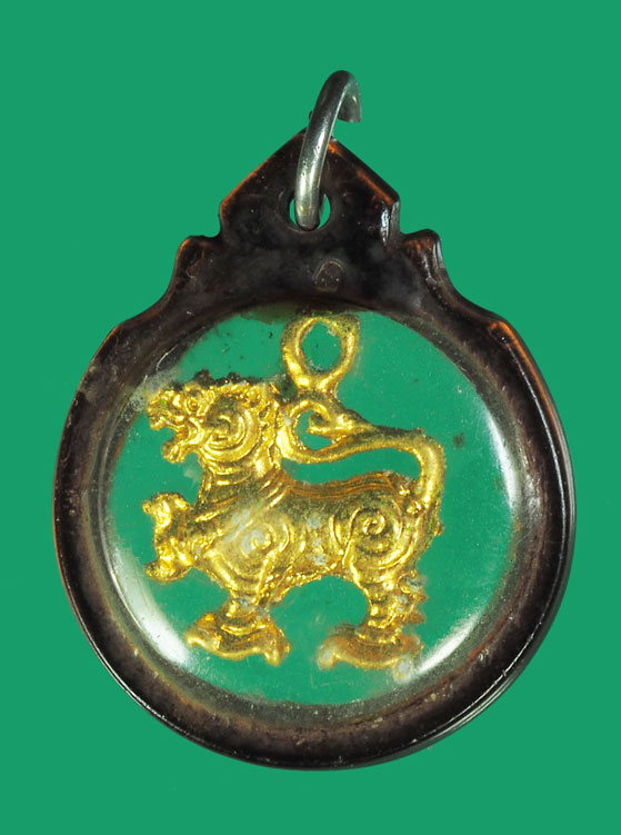 *33723 สิงห์ตะกั่วชุบทอง หลวงปู่ทิม วัดระหารไร่ ระยอง เลี่ยมพลาสติกเดิมจากวัด 12