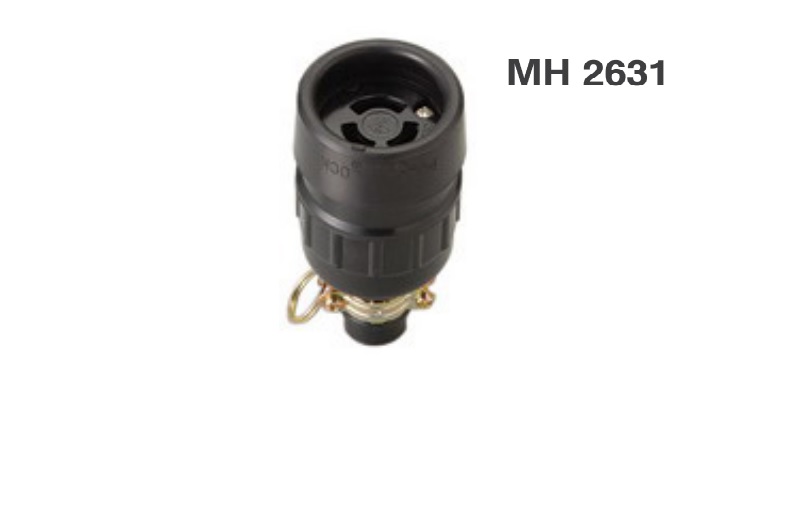 MH2631 MEIKOSHA ปลั๊ก 2P+E 125V 15A Hook plug