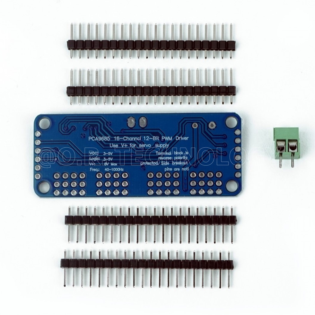 (1ชิ้น) AA175 โมดูลขับ Servo 16 ช่อง 12 bit แบบ PWM Servo DIY KIT 16 Channel 12-bit PWM/Servo Driver-I2C interface - PCA9685 for arduino or Raspberry pi shield module servo shield