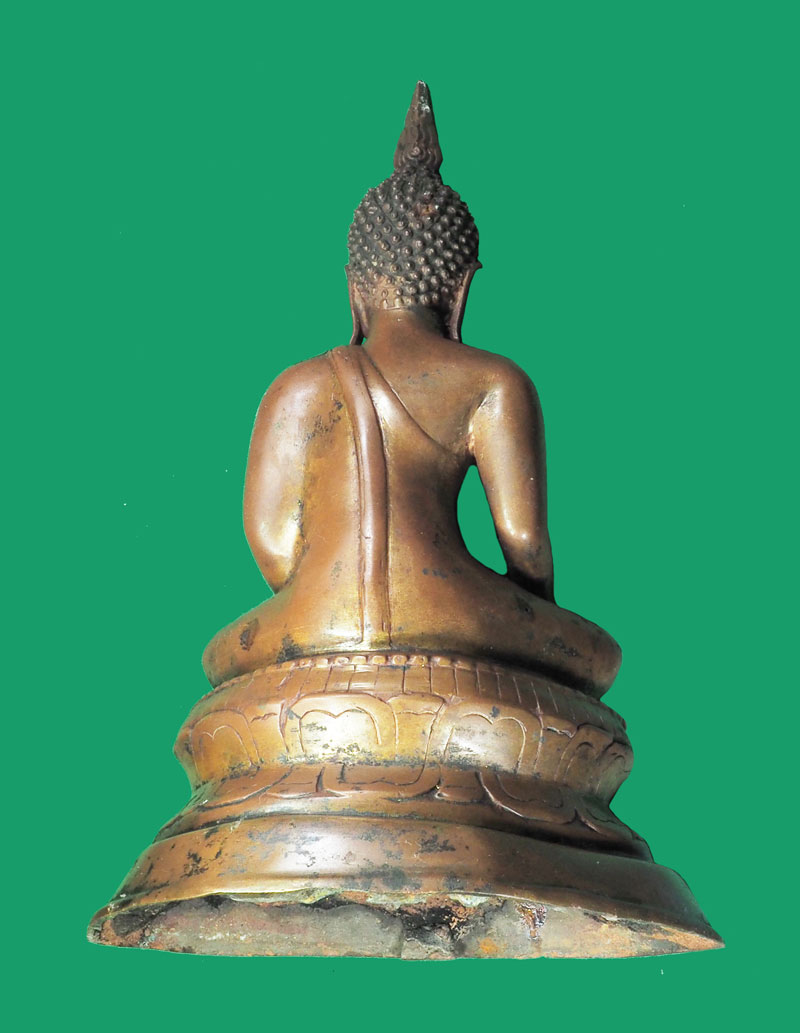 *32906 พระบูชารัชกาล ปางมารวิชัย ขนาดหน้าตัก 5 นิ้ว เนื้อแดง