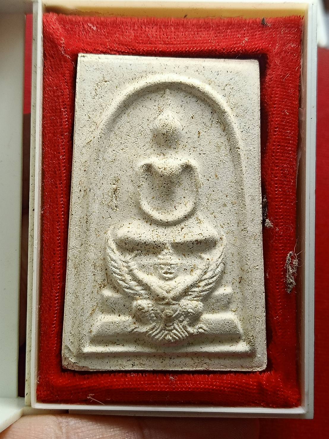 พระสมเด็จมหาราชทรงครุฑ พิมพ์จัมโบ้ ภปร. ครบ 5 รอบ ออกวัดสีกัน พร้อมกล่อง (SKU-08124)