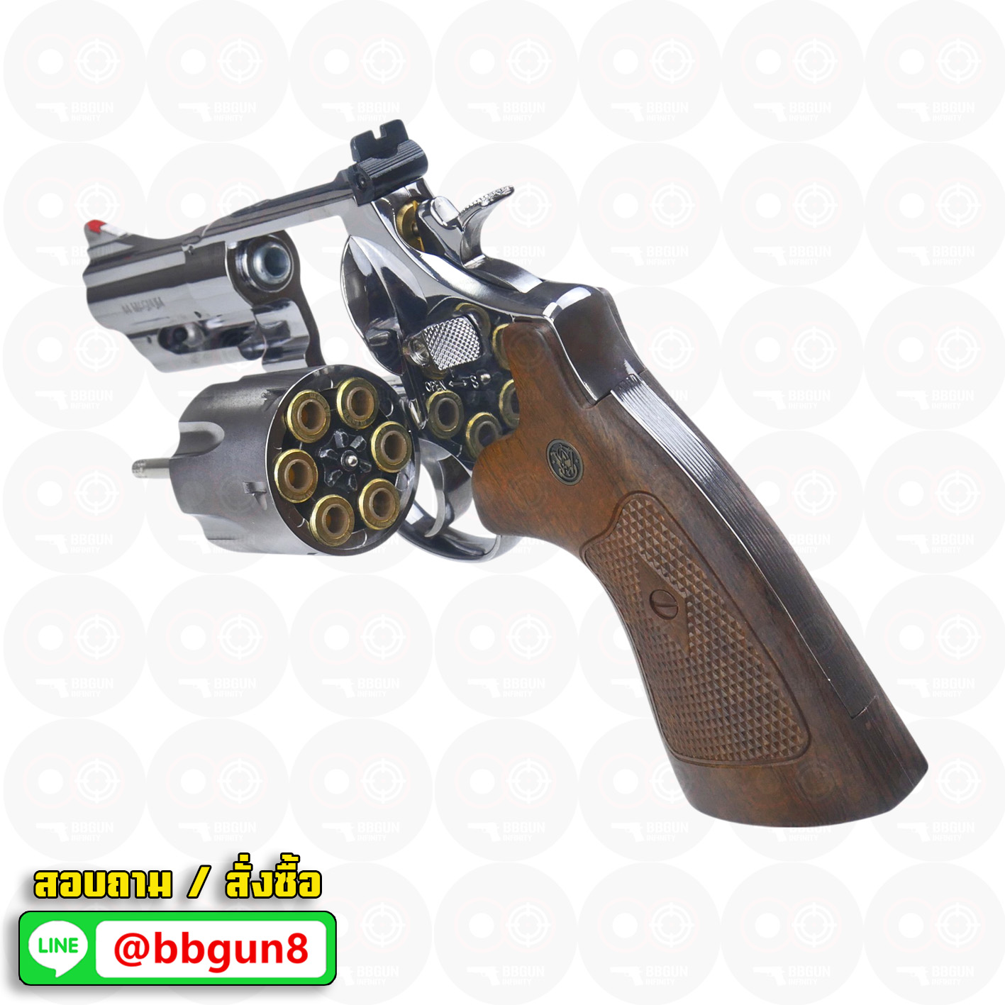 UMAREX / S&W M29 3 Inch Co2 Revolver Silver บีบีกัน ลูกโม่ 3 นิ้ว สีเงิน Co2 BB GUN