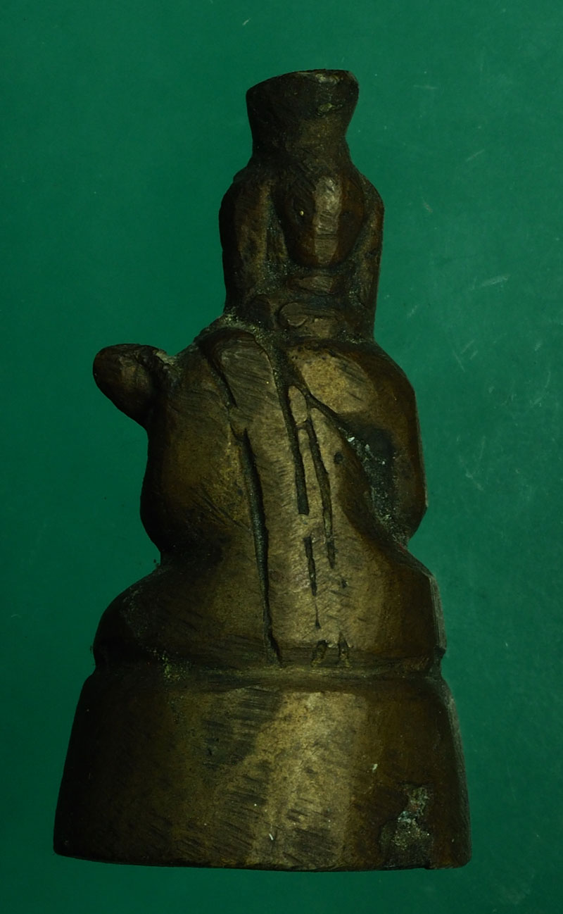 ขายแล้ว*27993 ฤาษีหรืออุปคุต เก่า ได้อายุ ยุคหลวงพ่ออิ่ม วัดหัวเขา สุพรรณบุรี เนื้อทองเหลือง 13