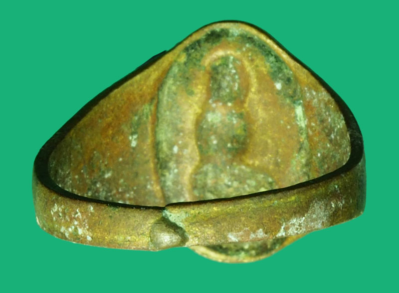 *36491 แหวนนางกวัก หลวงพ่อกวย วัดโฆษิตราราม ชัยนาท สภาพใช้ 12