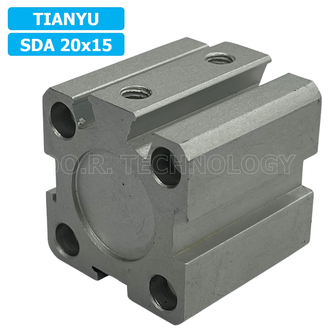 (1ชิ้น) SDA 20x15 กระบอกลมคอมแพค กระบอกลม รุ่นคอมแพค Compact Air Cylinder SDA Series แบบคอมแพค