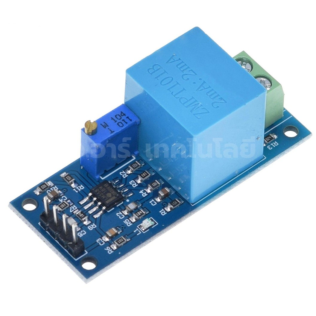 ZMPT101B โมดูลวัดโวลต์ AC 220V โมดูลวัดแรงดันไฟฟ้า Single Phase AC Voltage Sensor Module พิกัด 0-250VAC วัดแรงดันไฟฟ้ากระแสสลับ AC