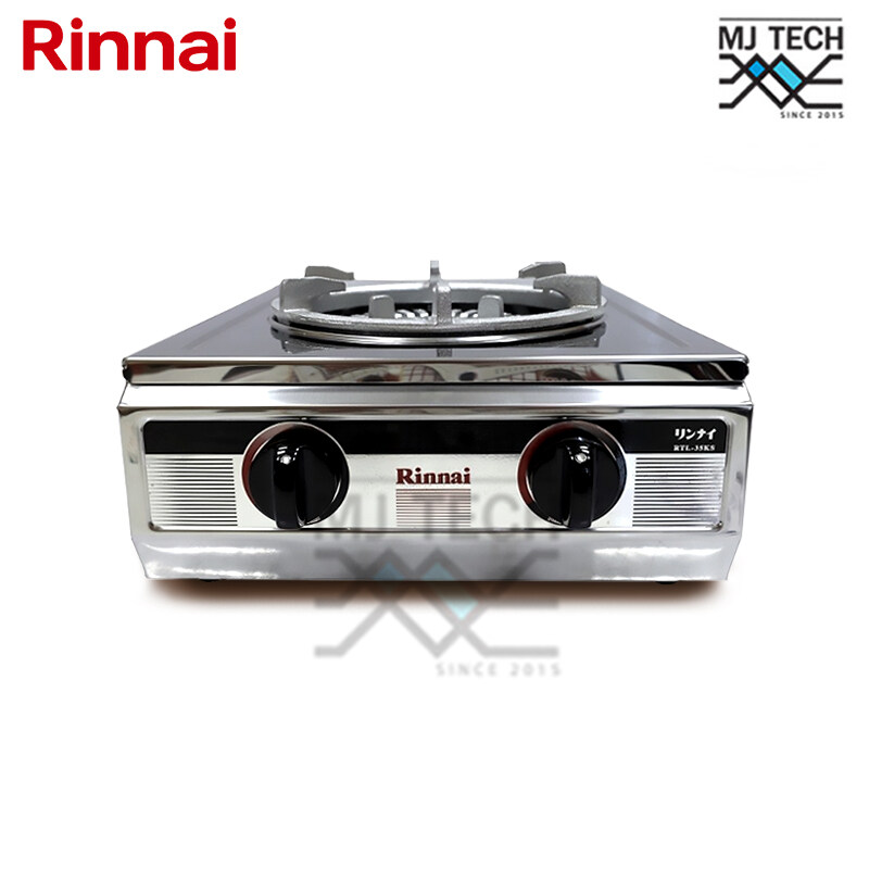 RINNAI เตาแก๊สหัวเดี่ยวแบบตั้งโต๊ะ หัวเตา Turbo 1 หัวเตา วาล์วคู่ บอดี้สแตนเลสทั้งตัว รุ่น RTL-35KS