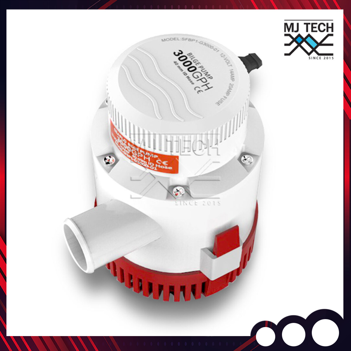 ชุดปั๊มน้ำโซลาร์เซลล์ ปั๊มน้ำ 12V 3000GPH รุ่น CH-8028-3000 พร้อมโซลาร์เซลล์ Mono 100W ส่งฟรีทั่วไทย