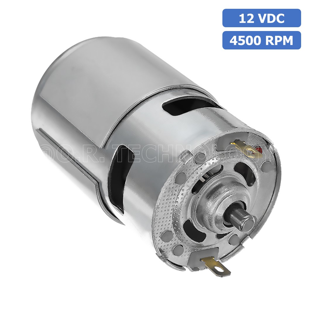 (1ชิ้น) JB180 มอเตอร์ 775 12VDC 4500RPM มอเตอร์ความเร็วสูง มอเตอร์สว่าน แกนขนาด 5mm DC Motor 775 D Shaft