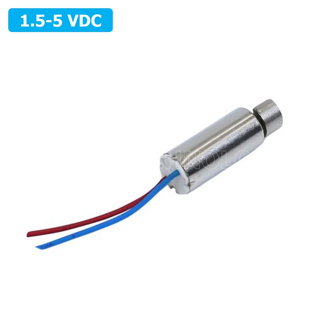 (1ชิ้น) JB237 มอเตอร์สั่น ขนาดเล็ก 1.5-5VDC ขนาด Hollow Cup Miniature Micro DC Vibration Motor (Red+Blue Wire about 20MM)