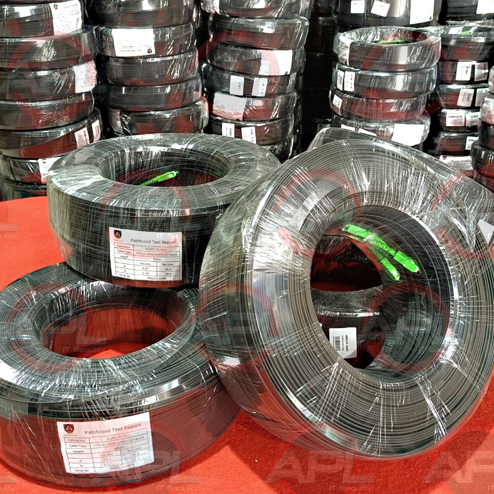 Apollo AFP1-SC-SC สายไฟเบอร์สำเร็จรูป เข้าหัว SC-SC 1 CORE ความยาว 100M,200M,300M,500M