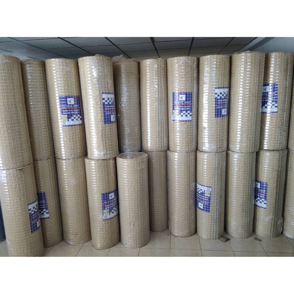 ลวดตาข่าย เคลือบ PVC สีขาว ลวดเบอร์ 18 ตา 1'' นิ้ว กว้าง 90 ซม. (ราคารวมแวท) ตะแกรงกรงไก่นก {รหัสสินค้า0102901801}
