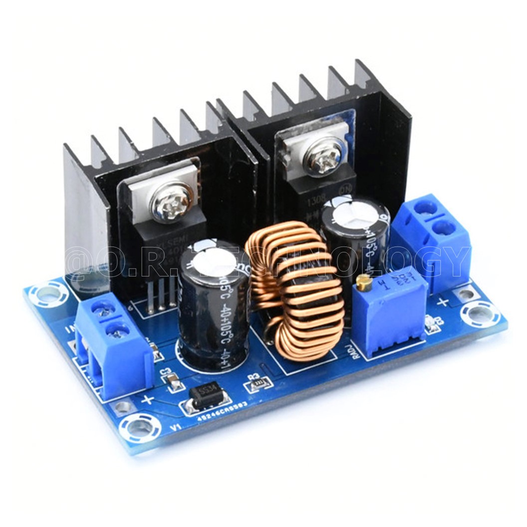 (1ชิ้น) AA515 โมดูลลดแรงดันไฟ โมดูลแปลงไฟ 4-40VDC to 1.25-36VDC กระแสสูงสุด 8A 200W XL4016E1 Step Down Power Supply Module DC4-40v to DC1.25-36V 8A 200W