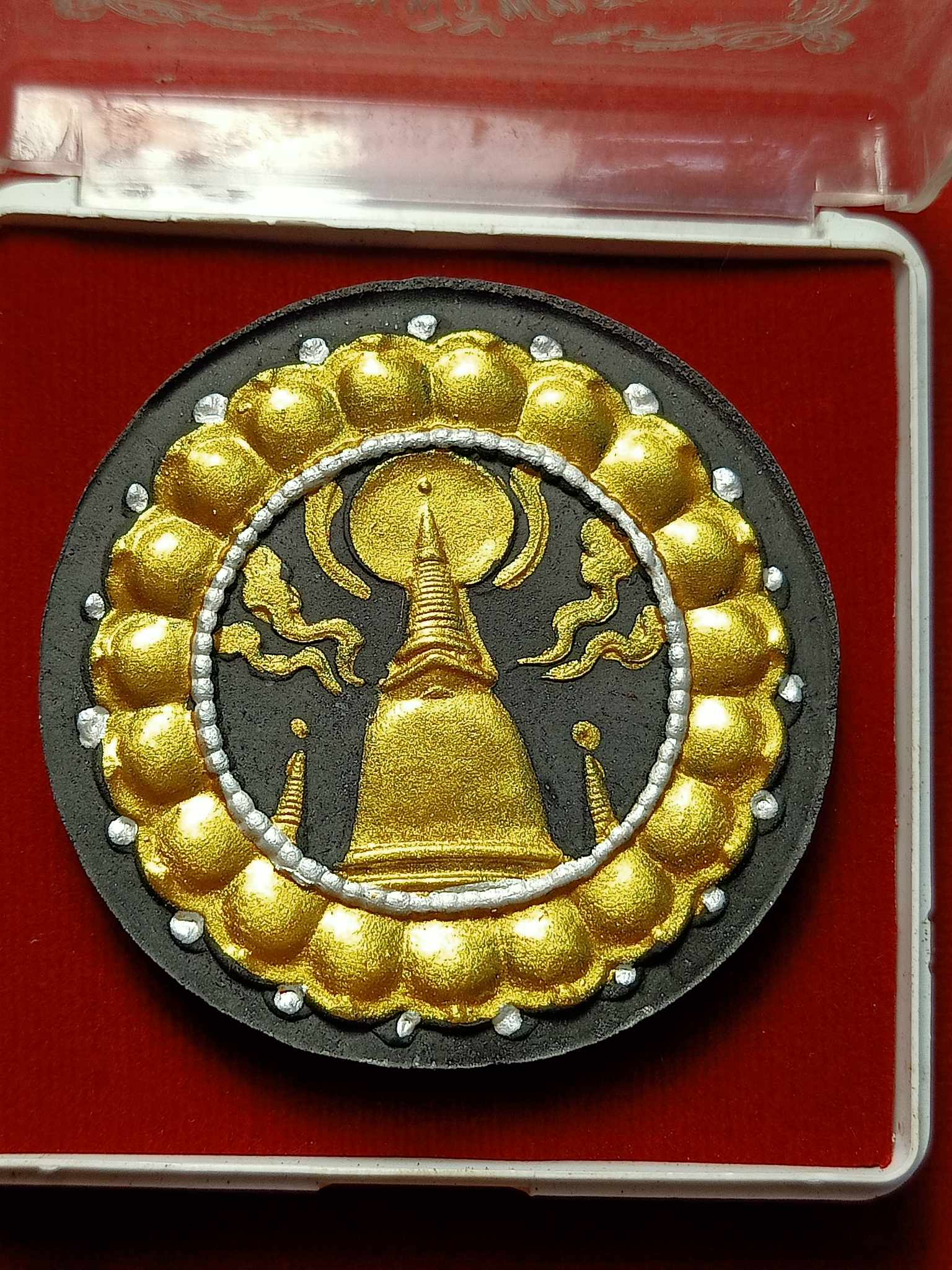 พระจตุคามรามเทพ พิธีพุทธาเทวาภิเษก รุ่นโครตเศรษฐี ศาลหลักเมือง จ.นครศรีธรรมราช พร้กมกล่อง (SKU-02568)