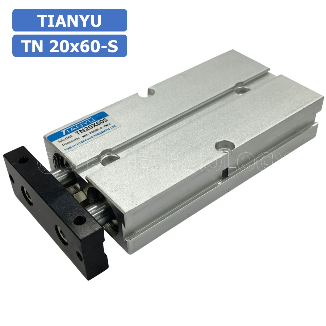 (1ชิ้น) TN 20x60-S กระบอกลม แบบแกนคู่ กระบอกลมคอมแพ็ค 2 แกน Twin-Rod Cylinder compact Double-shaft Air Pneumatic