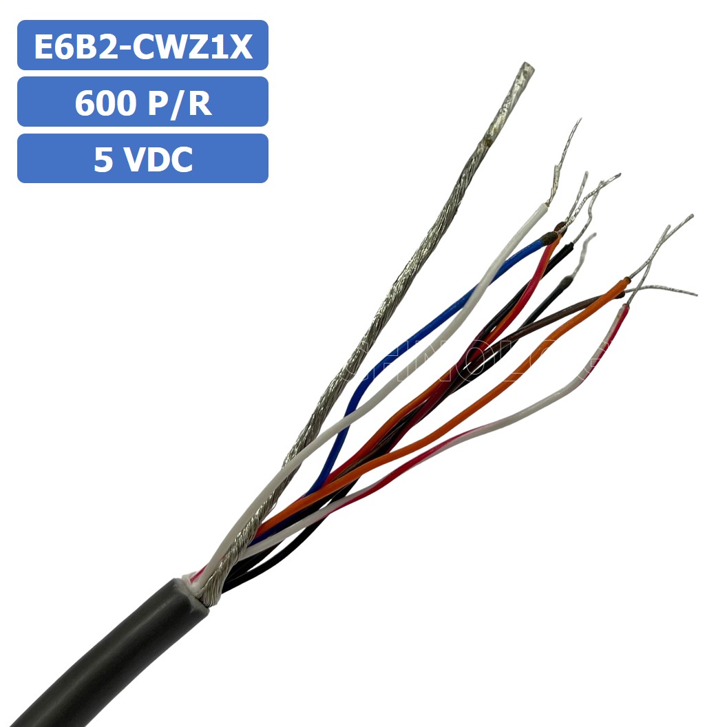 (1ชิ้น) E6B2-CWZ1X 600P/R 5VDC โรตารี่เอ็นโค้ดเดอร์ ROTARY ENCODER INCREMENTAL