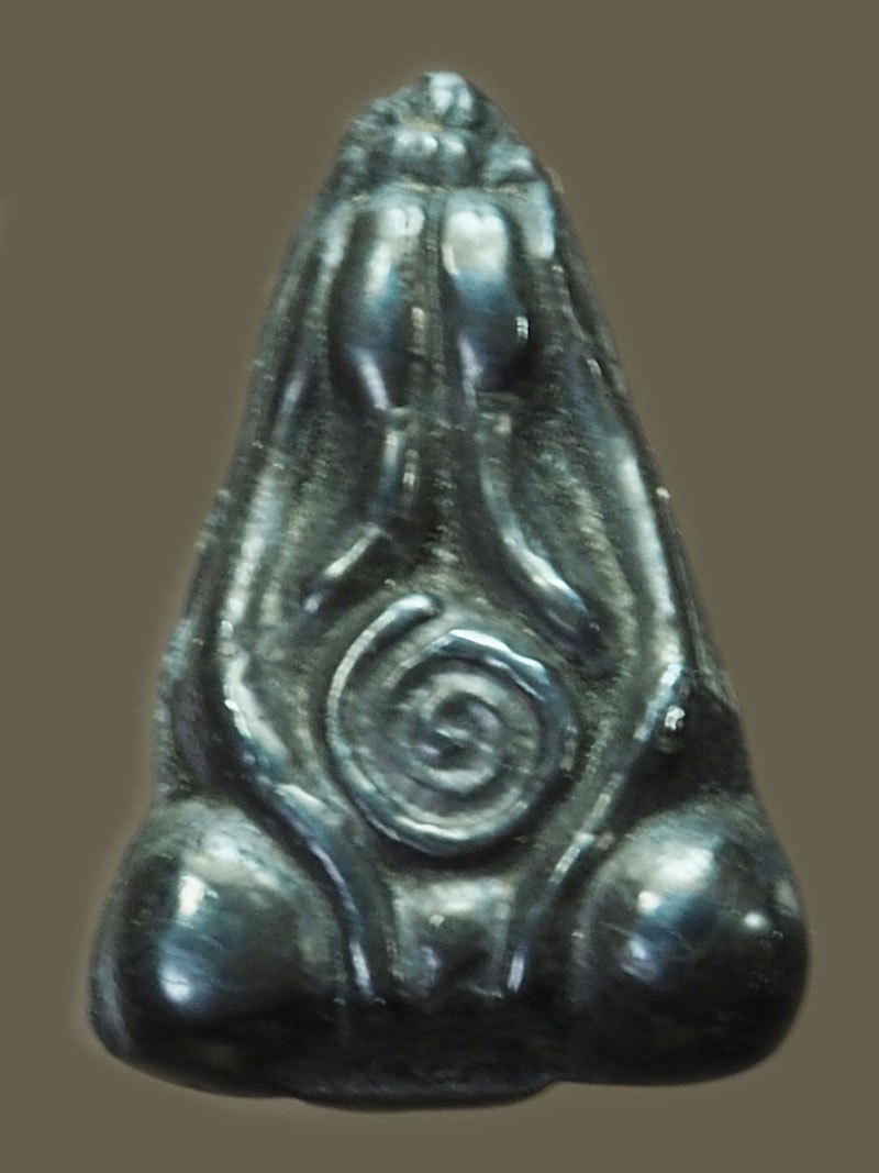 ขายแล้ว*40281 พระปิดตา หลวงพ่ออี๋ วัดสัตหีบ ชลบุรี เนื้อเมฆพัทร 6