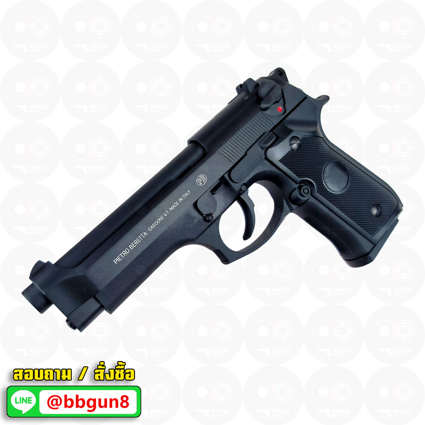 บีบีกันอัดแก๊ส KJ Works - Beretta M92FS (ได้ 2 แม็กกาซีน GAS/CO2) BB GUN