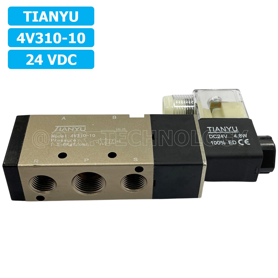 (1ชิ้น) 4V310-10 24VDC โซลินอยด์วาล์ว คอยล์ 1 ข้าง Single coil Solenoid Valve Pneumatic TIANYU โซลินอยด์วาล์วไฟฟ้า โซลินอยลม วาล์วลม กระบอกลม