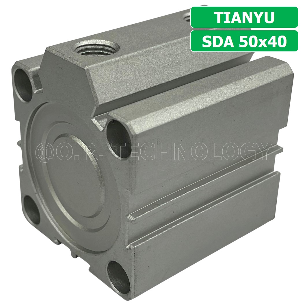 (1ชิ้น) SDA 50x40 กระบอกลมคอมแพค กระบอกลม รุ่นคอมแพค Compact Air Cylinder SDA Series แบบคอมแพค