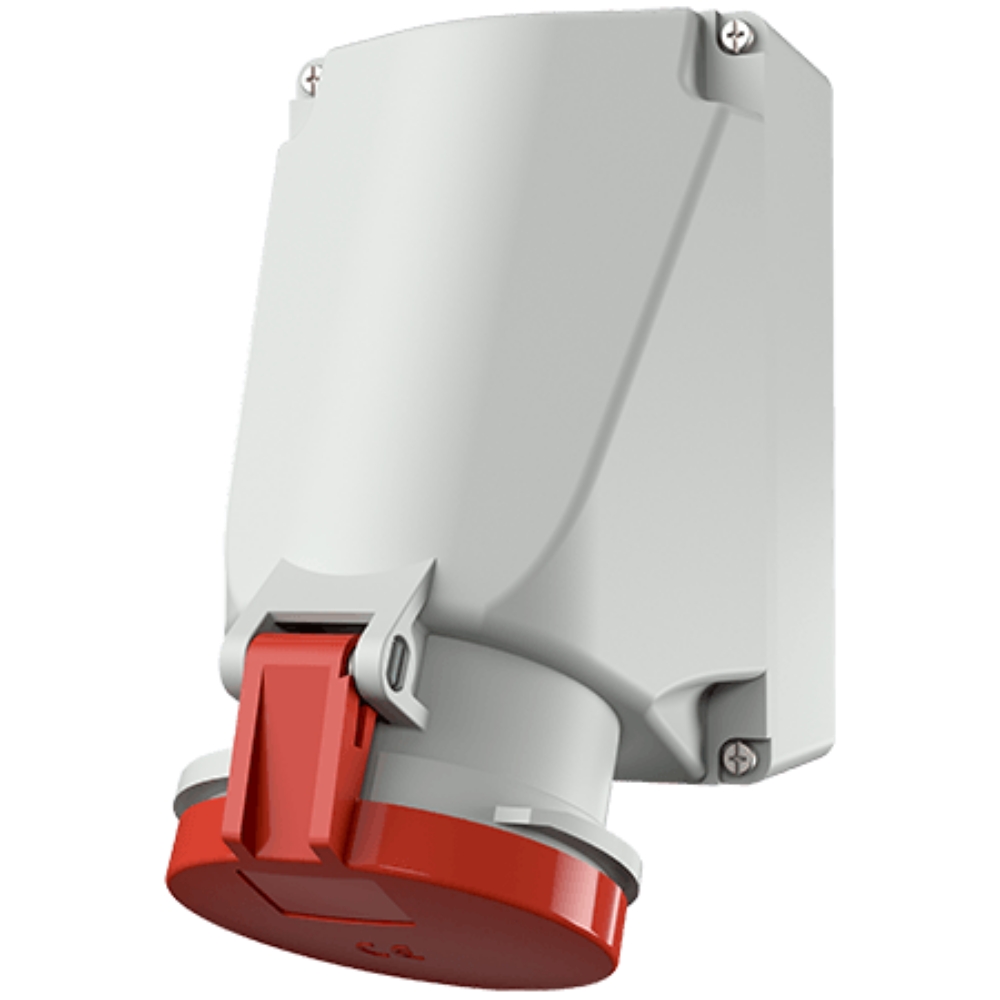 1141A MENNEKES ปลั๊กตัวเมียติดผนัง เข้าสายด้าน บน-ล่าง (3P+E) 63A 400V IP44