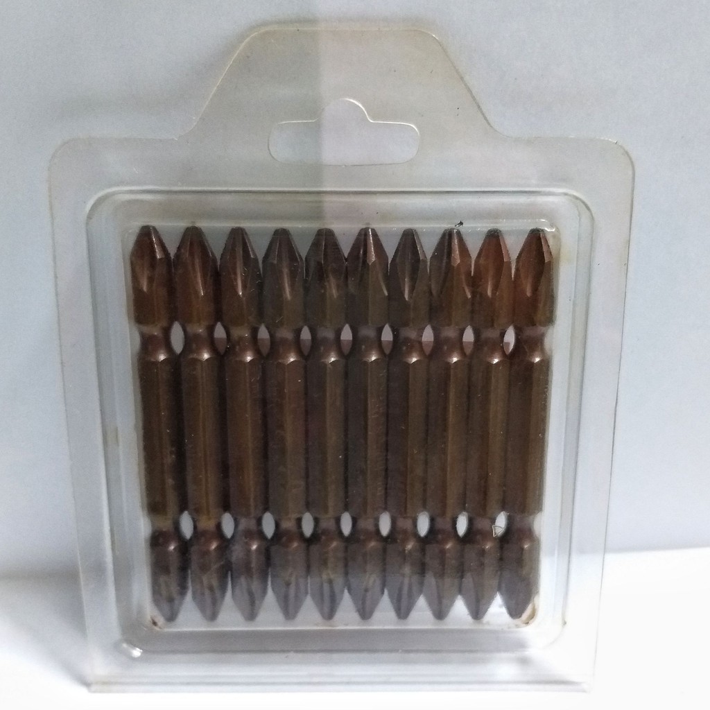 ดอกไขควงลม KNIGHT #2 X 65 มิล +,+ สีเงิน สีชา จำนวน 10 ดอก (ราคารวมแวท) หัวไขควงลม ดอกไขควง ดอกไขควงสว่านไฟฟ้า สว่านไร้สาย