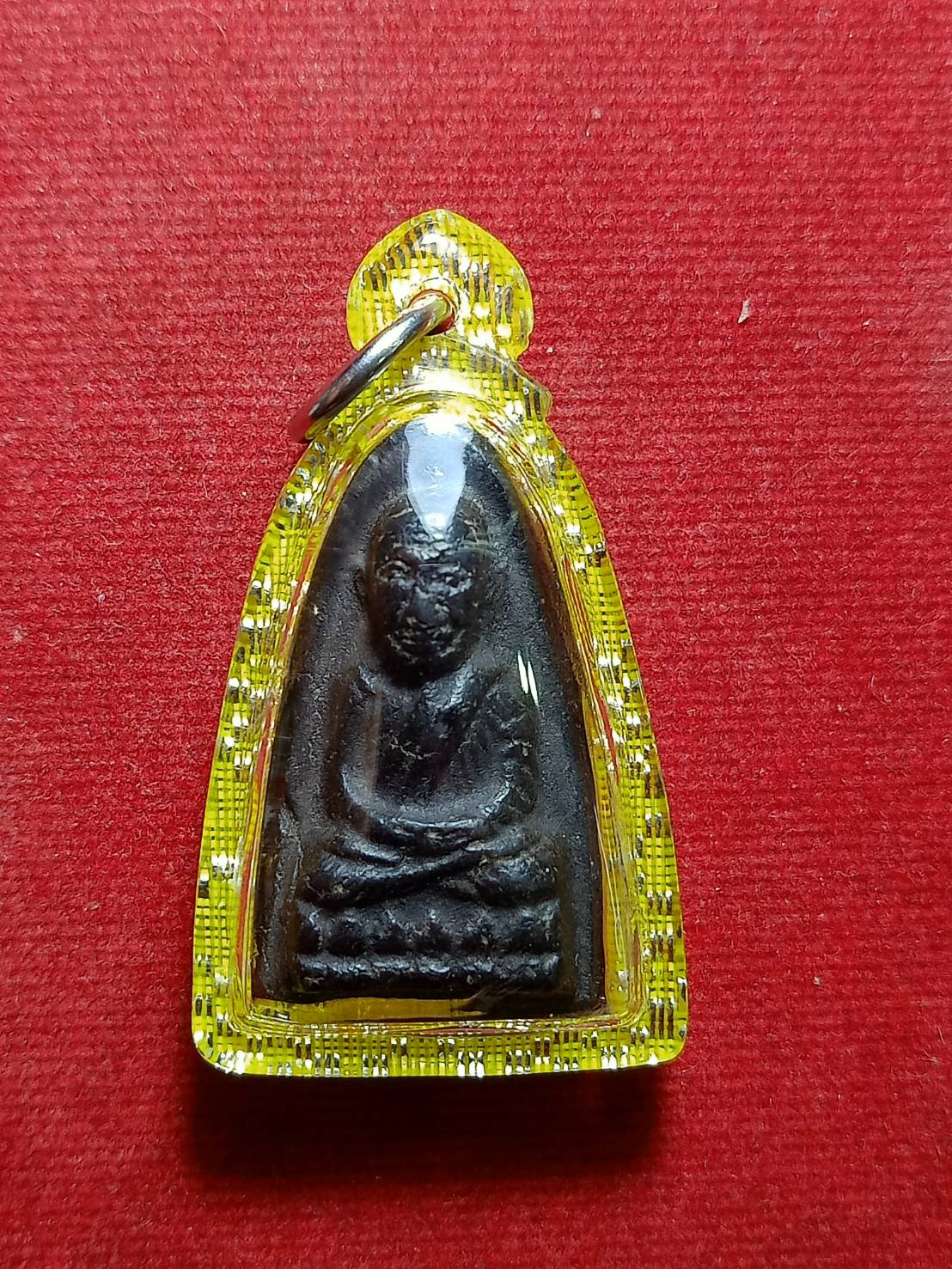 พระหลวงปู่ทวด หลังตัวหนังสือใหญ่ เนื้อว่าน วัดช้างไห้ จ.ปัตตานี (SKU-06033)
