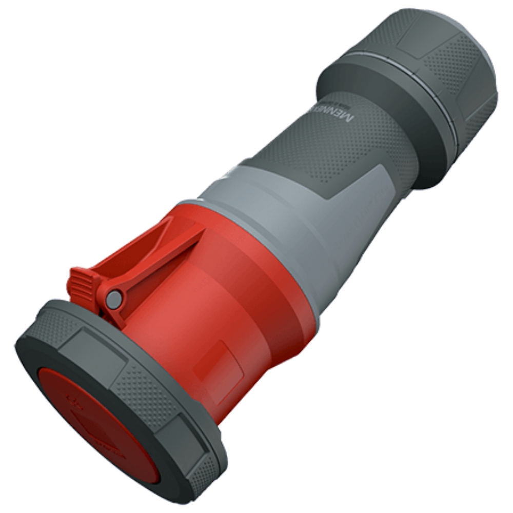 14219 MENNEKES ปลั๊กตัวเมียกลางทาง (3P+E) 125A 400V IP67