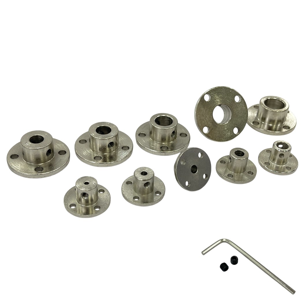 CP-T ขนาด 2-14mm แป้นยึดแกนมอเตอร์ คัปปิ้ง Rigid Flange Coupling Shaft Coupler Connector ตัวยึดแกนมอเตอร์ ข้อต่อเพลา ข้อต่อแกนมอเตอร์ 2mm/3mm/3.17mm/4mm/5mm/6mm/6.35mm/7mm/8mm/10mm/11mm/12mm/14mm