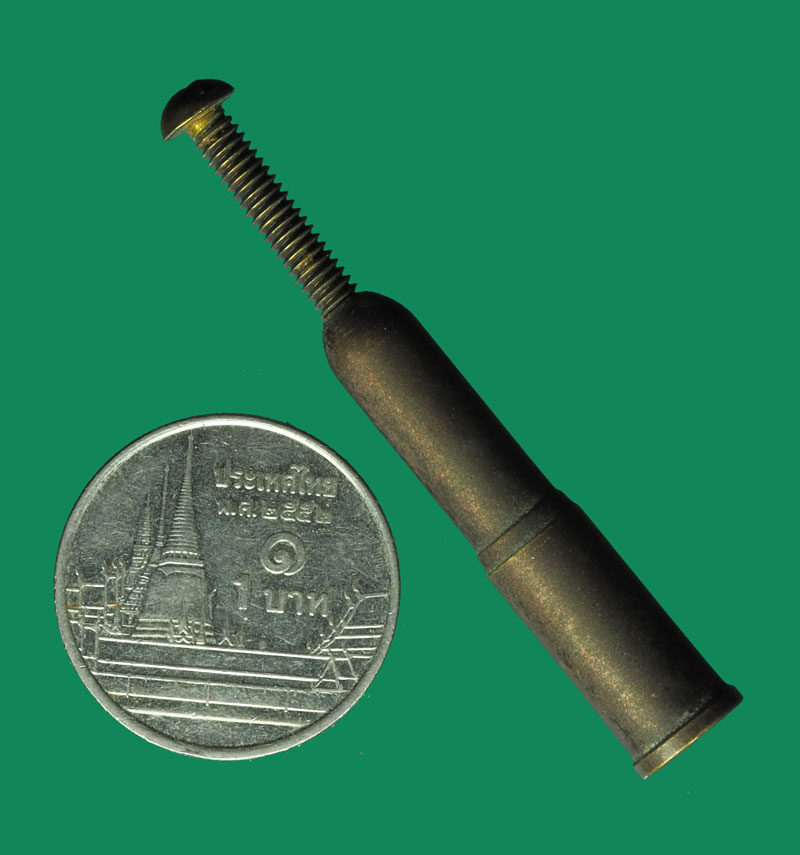 *32160 ตะกรุดปลอกลูกปืน สามารถถอด บริเวณด้านบนได้ทำด้วยทองเหลือง 12