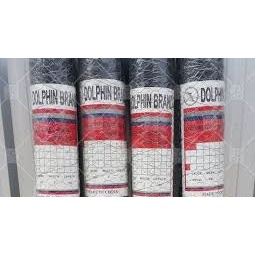 ลวดตาข่ายหกเหลี่ยม รุ่นชุบร้อน ชุป Galvanized กันสนิม (ปลาโลมา แดง ราคารวมแวท) ลวดตะแกรงกรงไก่ กรงนก ตะแกรงเหล็กล้อมไก่