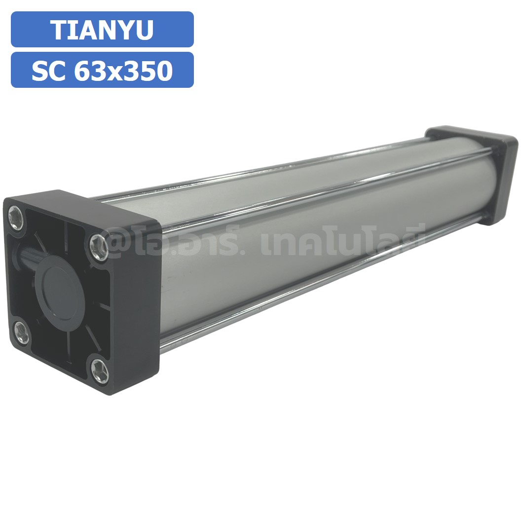 SC 63x350 กระบอกลม รุ่นมาตรฐาน กระบอกลม 4 เสา Standard Cylinder Air Pneumatic แบบสี่เสา SC63x350