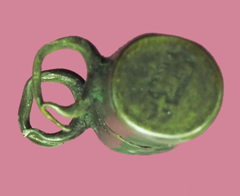 *38920 ปลอกตะกรุดเงินโบราณ เก่าไม่ทราบที่และปีสร้าง 12